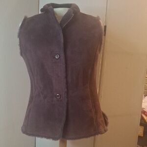 Pendleton Chocolate Brown Faux Shearling Vest